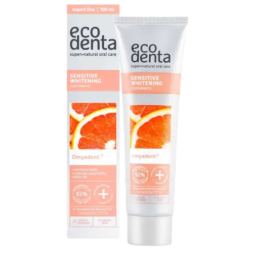 ecodenta-sensitive-whitening-omyadent-otbelivaiushchaia-zubnaia-pasta-dlia-chuvstvitelnykx-zubov-100-ml