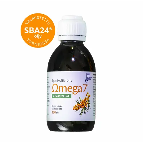 Оливковое масло с облепихой Omega7 SBA24® 150 мл - Производитель: Aromtech - Примечание. Упаковка повреждена, продукт пригоден для использования.