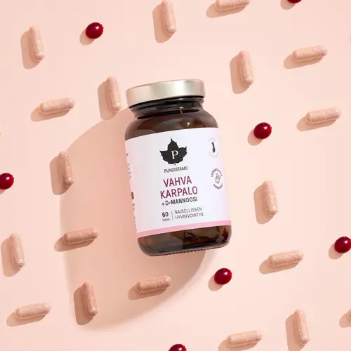 Purishtamo Strong Cranberry + D-Mannose 60 капсул.