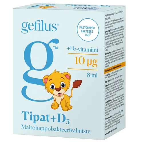 Gefilus Молочнокислые бактерии +D3 капли 10 мкг 8 мл