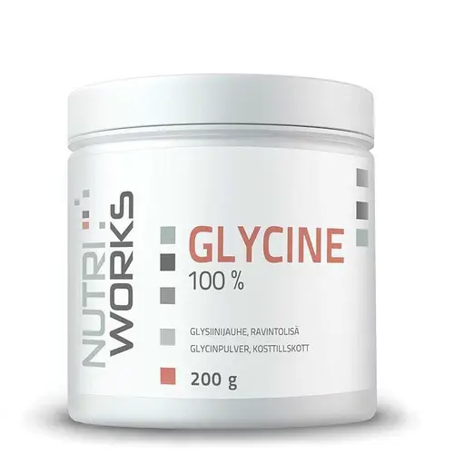 Nutri Works Glycine 100% - порошок глицина 200 г