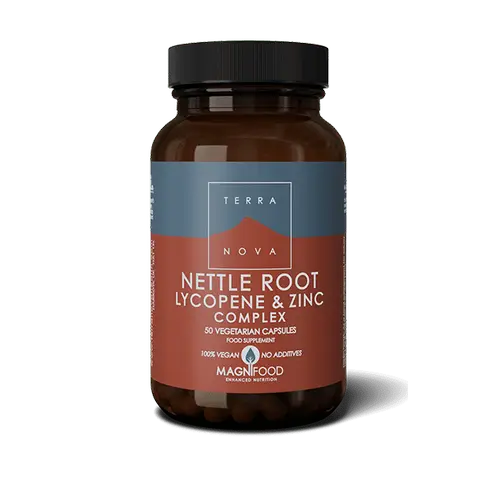 Terranova Nettle Root Lycopene & Zinc - Корень крапивы, ликопен и цинк 50 капсул.