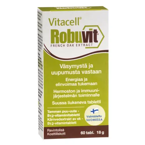 Vitacell Robuvit - экстракт дуба - витамин B12 таблетки 60 табл.