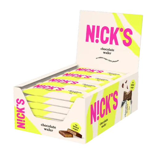 Шоколадный вафельный батончик Nick's - Шоколадный батончик 24 x 35 г Оптовая упаковка