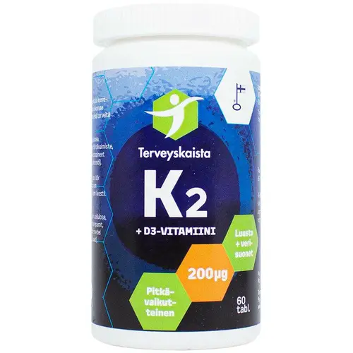 Полоски здоровья K2 200 мкг + D3 50 мкг 60 табл.
