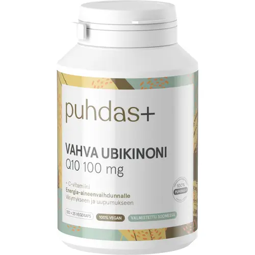 Strong Ubiquinone Q10 Pure+ 100 мг 125 капсул + витамин С