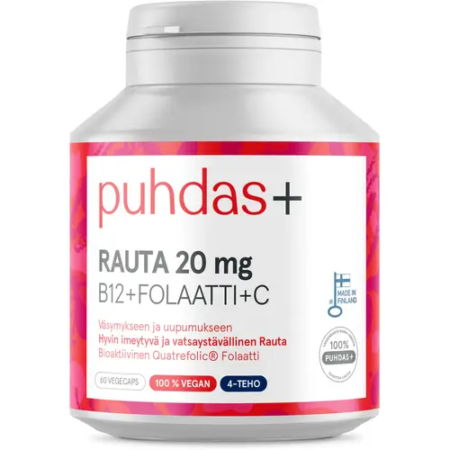 Железо 20 мг Pure+ 60 шт. по 25 г