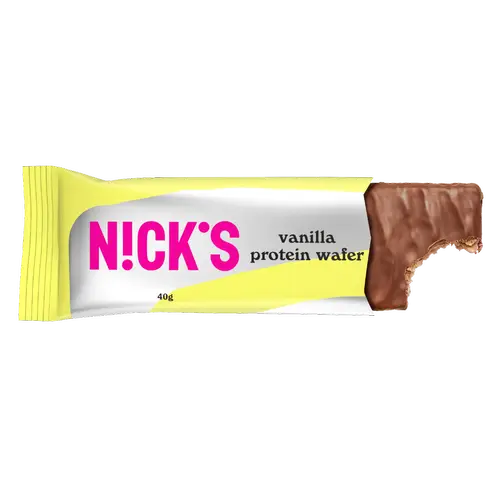 Nick's Protein Wafer Vanilla - Протеиновый вафельный батончик Vanilla 40 г