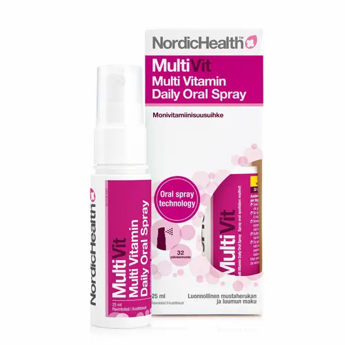 Nordic Health Sprays MultiVit Daily Oral Spray - Мультивитаминный оральный спрей 25 мл