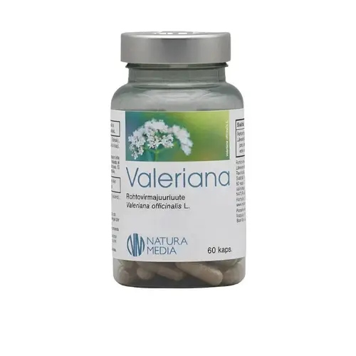 Natura Media Valeriana - Растительный экстракт корня валерианы 60 капсул.