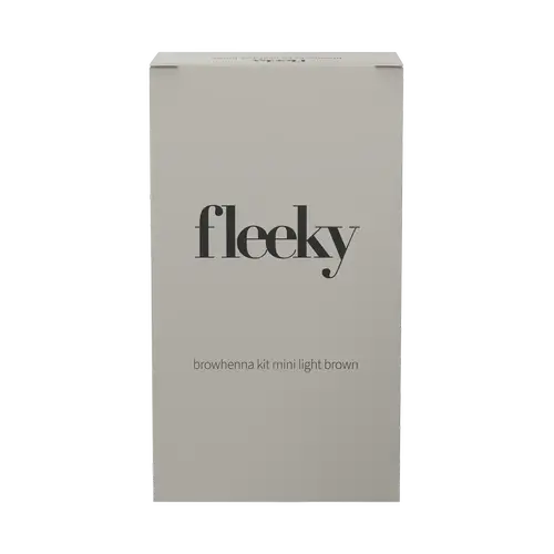 Набор Fleeky Browhenna Kit Mini — стойкая краска для бровей светло-коричневая
