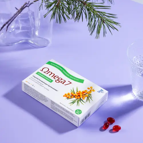 Двойное облепиховое масло Omega7 SBA24® 60 шт. для слизистых оболочек