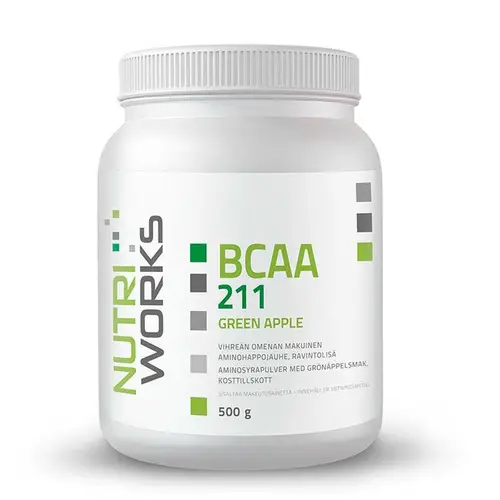 Nutri Works BCAA 211 Green Apple - аминокислотный порошок Green Apple 500 г - удален