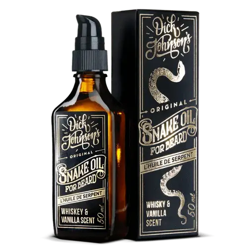 Масло для бороды Dick Johnson Snake Oil с ароматом виски и ванили - 50 мл