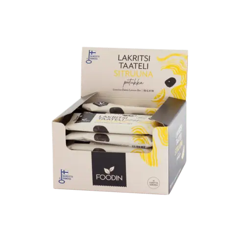 Батончик Foodin Licorice с финиками и лимоном 18 x 35 г Оптовая упаковка - Дата 02/2026
