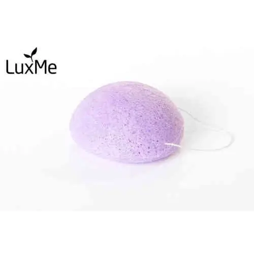 Спонж LuxMe Konjac для сухой и чувствительной кожи - сиреневый 1 шт.