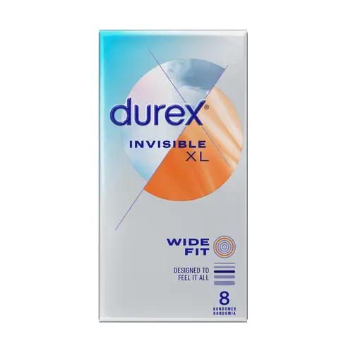 Durex Invisible XL - Презервативы 8 шт.