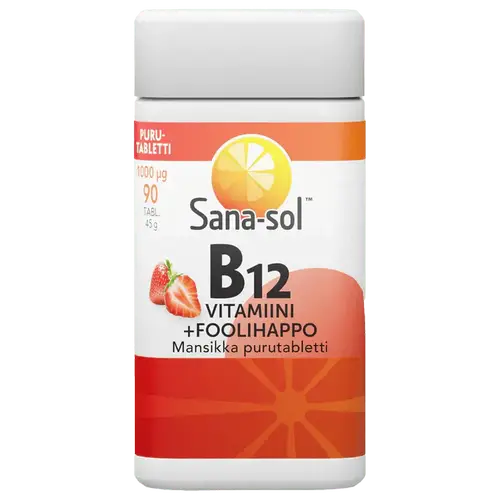 Сана-сол В12-Витамин 1000 мкг + Фолиевая кислота 90 табл.