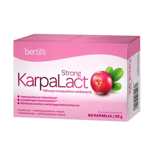 Bertil's Health KarpaLact Strong - Экстракт клюквы 60 капсул.