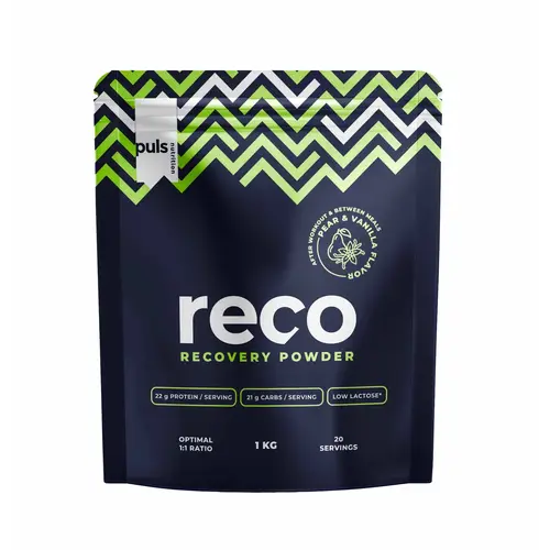 Порошок Puls Nutrition Reco Recovery Powder - Груша и ваниль, 1 кг - Низкое содержание лактозы