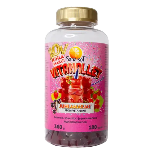 Sana-sol Vitanallet Party Berries Multivitamin 180 pcs