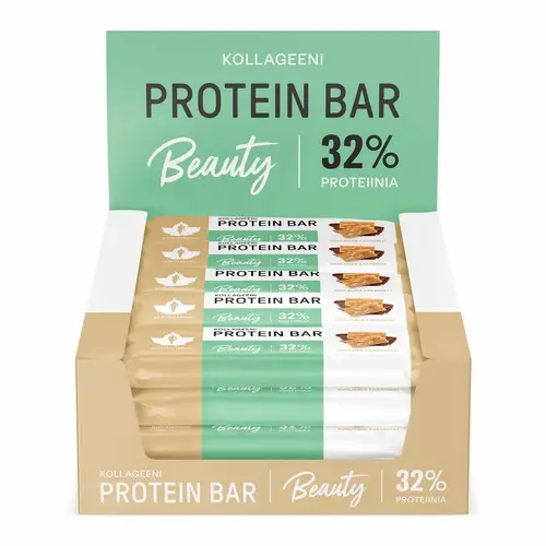 Батончик Pudhistamo Collagen Protein Bar - Salted Caramel 24 x 30 г Оптовая упаковка
