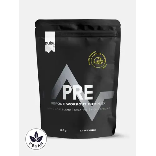 Puls Nutrition PRE Workout - спортивный напиток в порошке со вкусом лимона 500 г