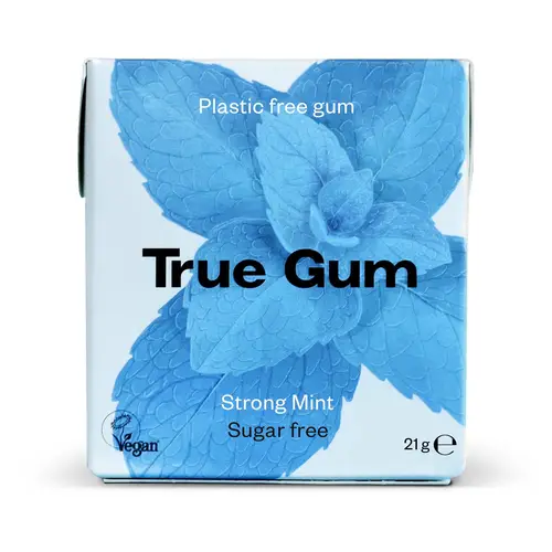 Жевательная резинка True Gum Xylitol сильная мята 21 г