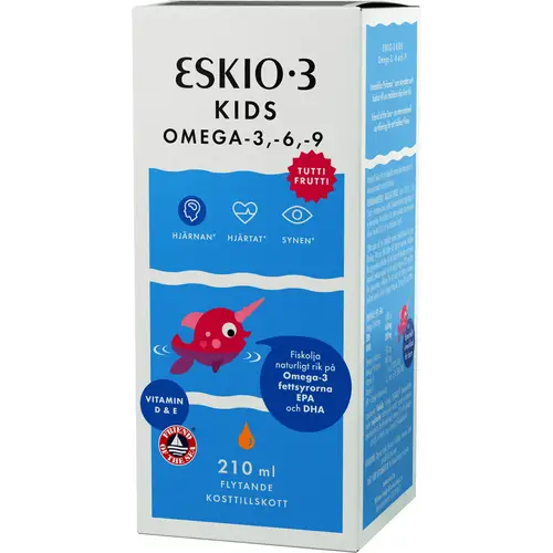 Eskio-3 Kids Omega-3 Fish Oil 210 ml - Tuttifrutti.