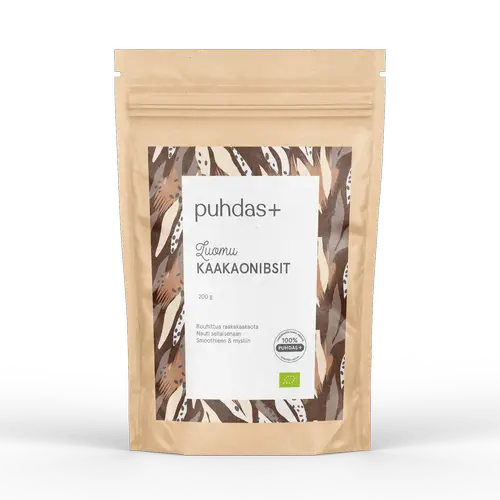 Органические какао-бобы Pure+ 200 г