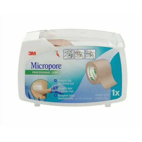 Лента из микропористого волокна, коричневая, 2,5 см x 9,1 м