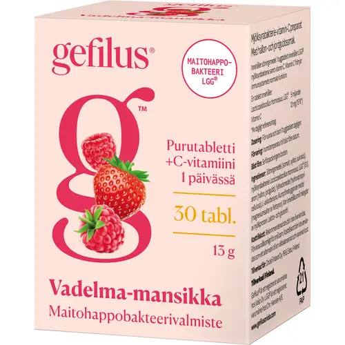 Молочнокислые бактерии Gefilus 30 шт. 13 г малина-клубника
