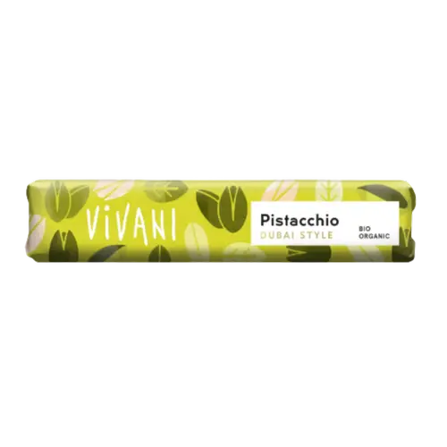 Vivani Dubai Style Pistacchio - Органический шоколадный батончик с фисташками, 40 г