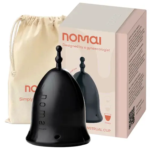 Чаша Nomai Moon Cup Black Heavy (размер L) — для умеренных/обильных выделений, 1 шт.