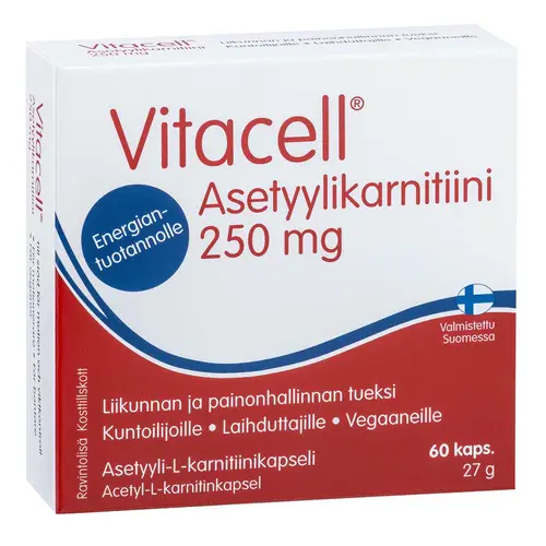 Vitacell Ацетилкарнитин 250 мг 60 капс.