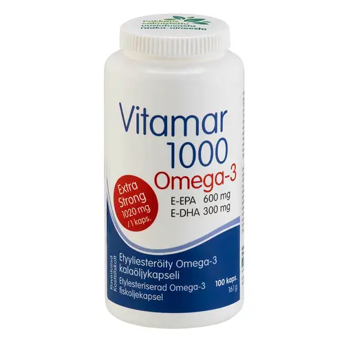 Vitamar 1000 Омега-3 рыбий жир 100 капсул.