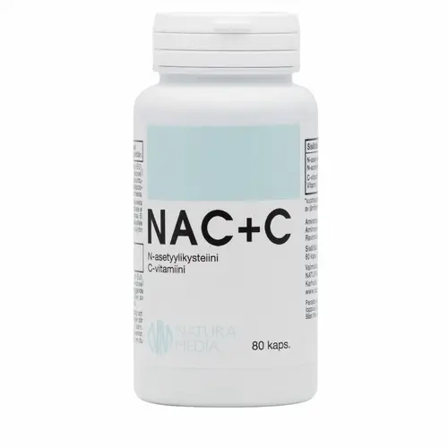 Natura Media NAC+C - N-ацетилцистеин 80 капс.