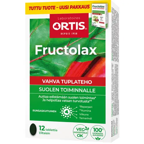 Фруктолакс сильная двойная сила 12 таблеток фруктовой клетчатки