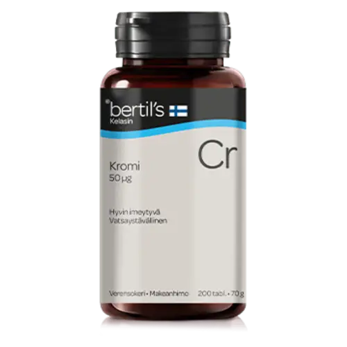 Bertil's Kromi 200 tabl. - Chromium picolinate tablet