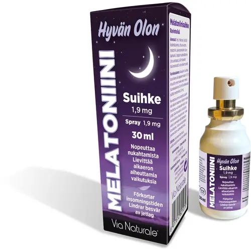 Мелатониновый спрей Via Naturale 1,9 мг для хорошего самочувствия