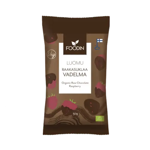 Foodin Raw Chocolate Raspberry Organic 50 г
