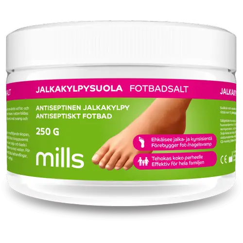 Антисептическая соль для ванн для ног Mills 250 г