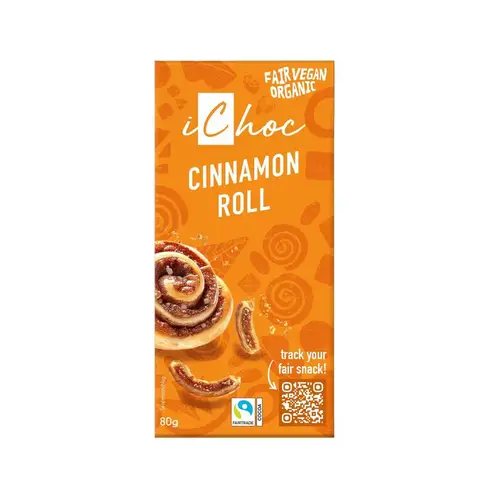 IChoc шоколад со вкусом булочки с корицей 80 г