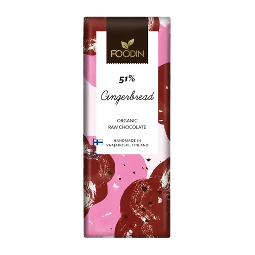 Пряники Foodin Raw Chocolate 51% 40 г