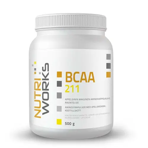 Nutri Works BCAA 211 Orange - Аминокислотный порошок Orange 500 г - удален