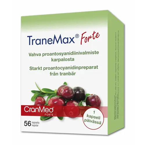 TraneMax Forte 56 капсул. Сильный проантоцианидиновый препарат из клюквы.