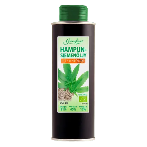 Масло семян конопли Greenfinn's + масло облепихи 250 мл