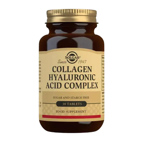 Solgar Collagen - Hyaluronic Acid Complex - Препарат коллагена и гиалуроновой кислоты 30 табл.