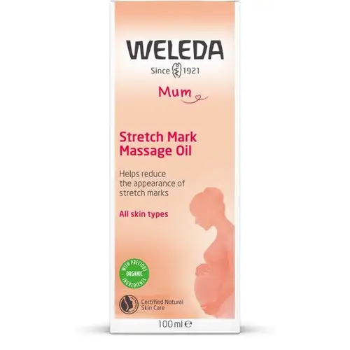 Масло Weleda Mum Stretch Mark Massage Oil - Массажное масло для профилактики рубцов от беременности 100 мл