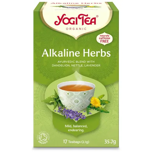 Чай Yogi Tea Alkaline Herbs. Травяной и пряный чай. 17 чайных пакетиков.